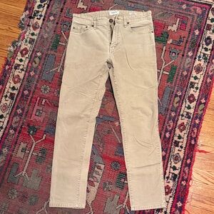 Men's Khaki Corduroy 5 Pocket Slim Fit Pant